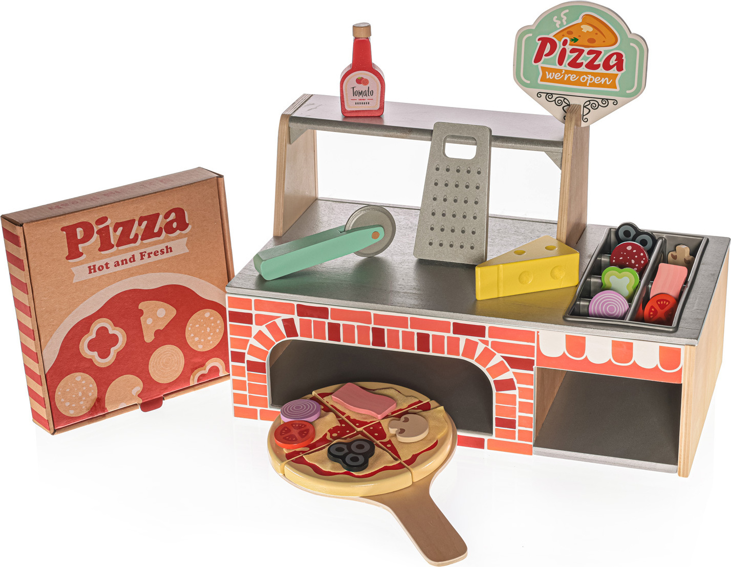 ZOPA Pizzeria-Set aus Holz 2023