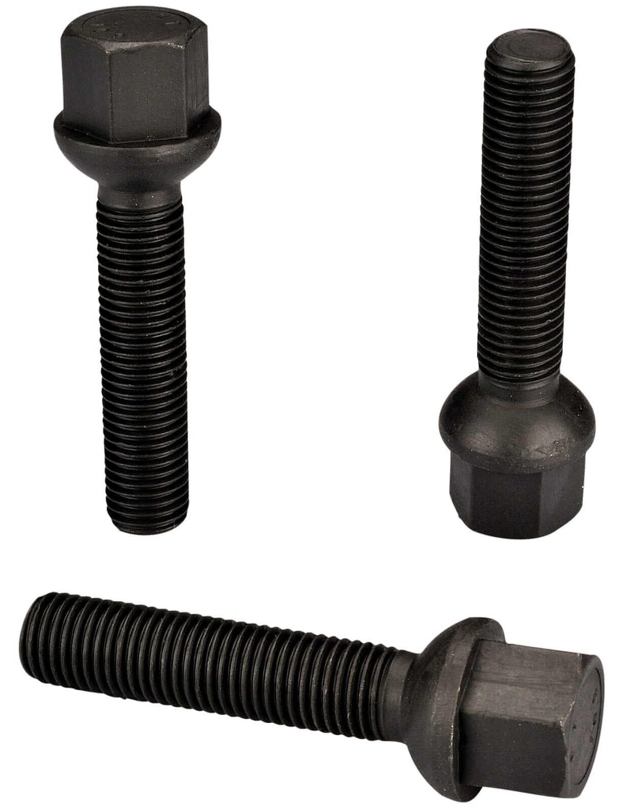 HASKYY 20x Radschrauben M14×1,5×45 Zink Kugelbund R14 SW17
