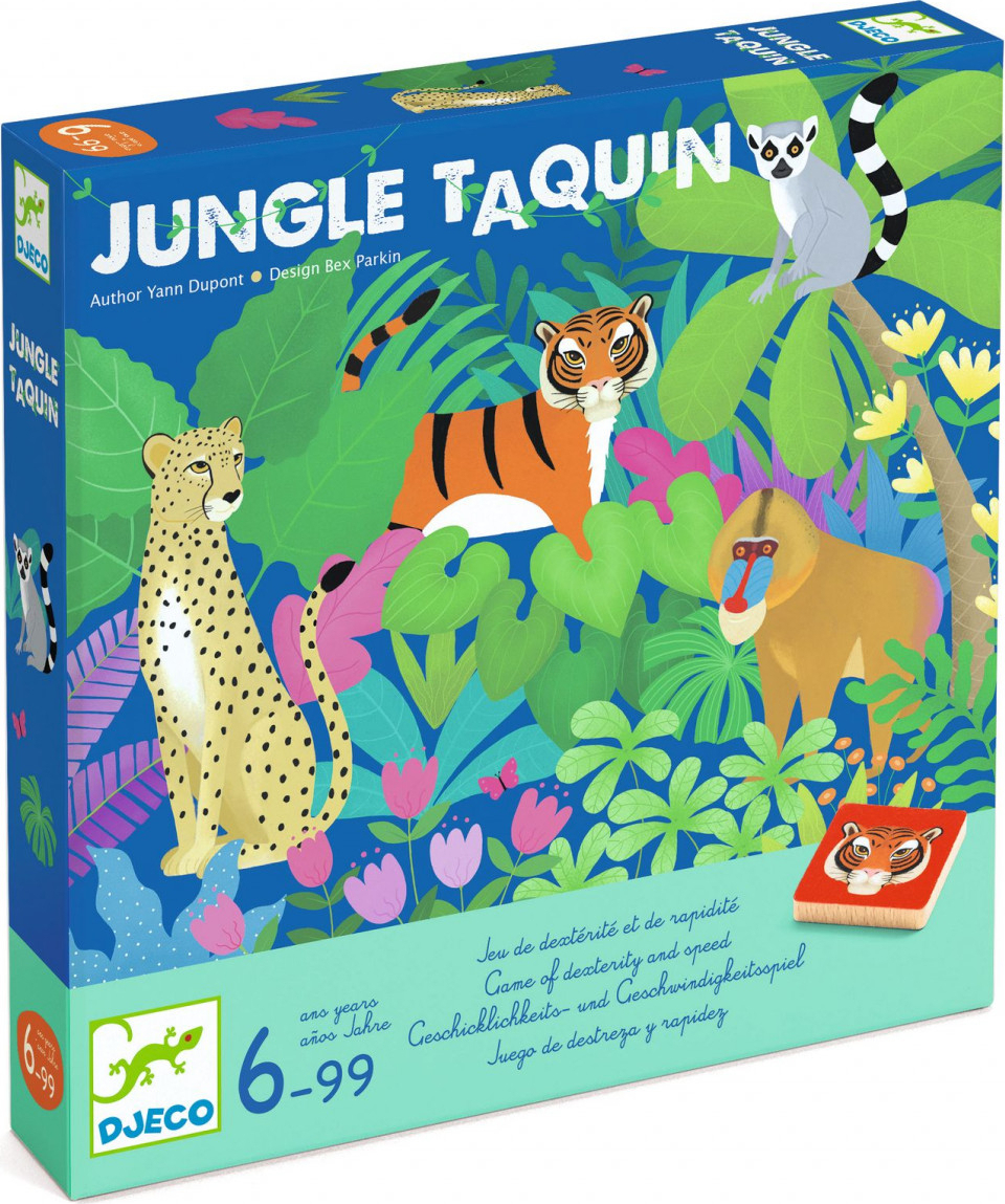 Lernspielzeug Brettspiel Jungle Taquin, Djeco