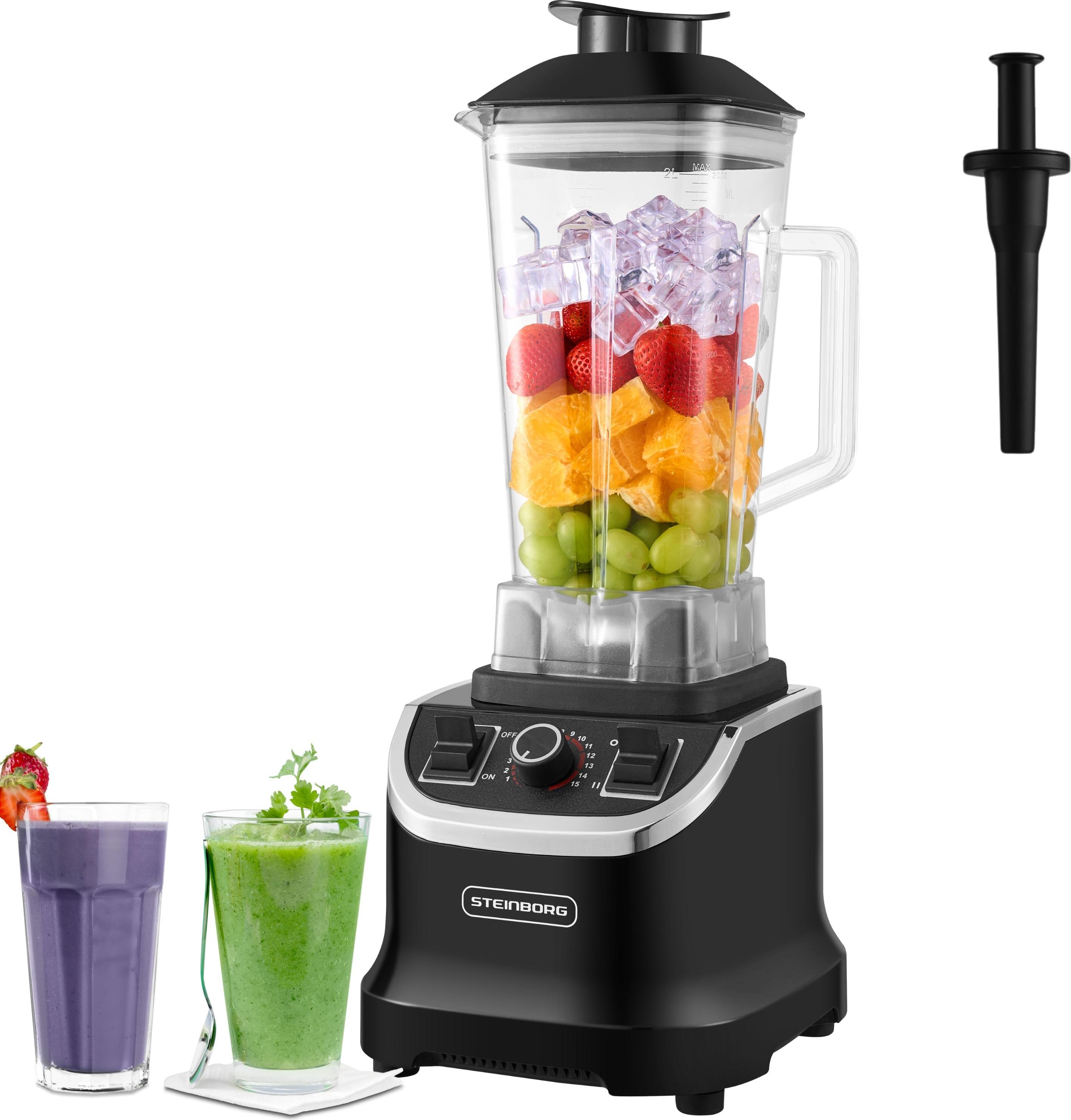 Steinborg Hochleistungsmixer Professioneller Standmixer 2L BPA Frei Smoothie Maker Gastro Universalmixer Power Profi Mixer Küchenmixer Blender SB-7060