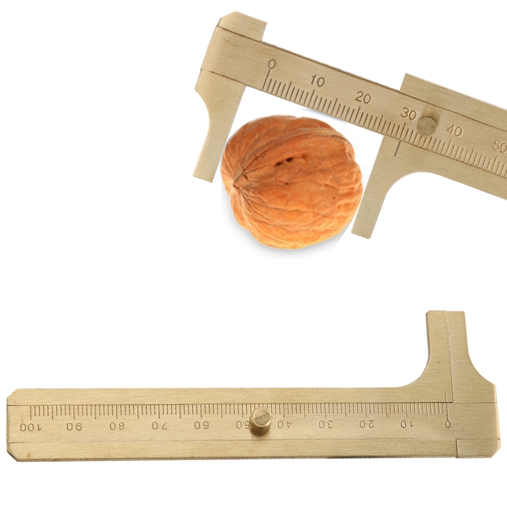 Cocosity Messschieber,Messschieber aus Messing,Schmuckmessschieber,Messwerkzeug,Messschieber Lineal
