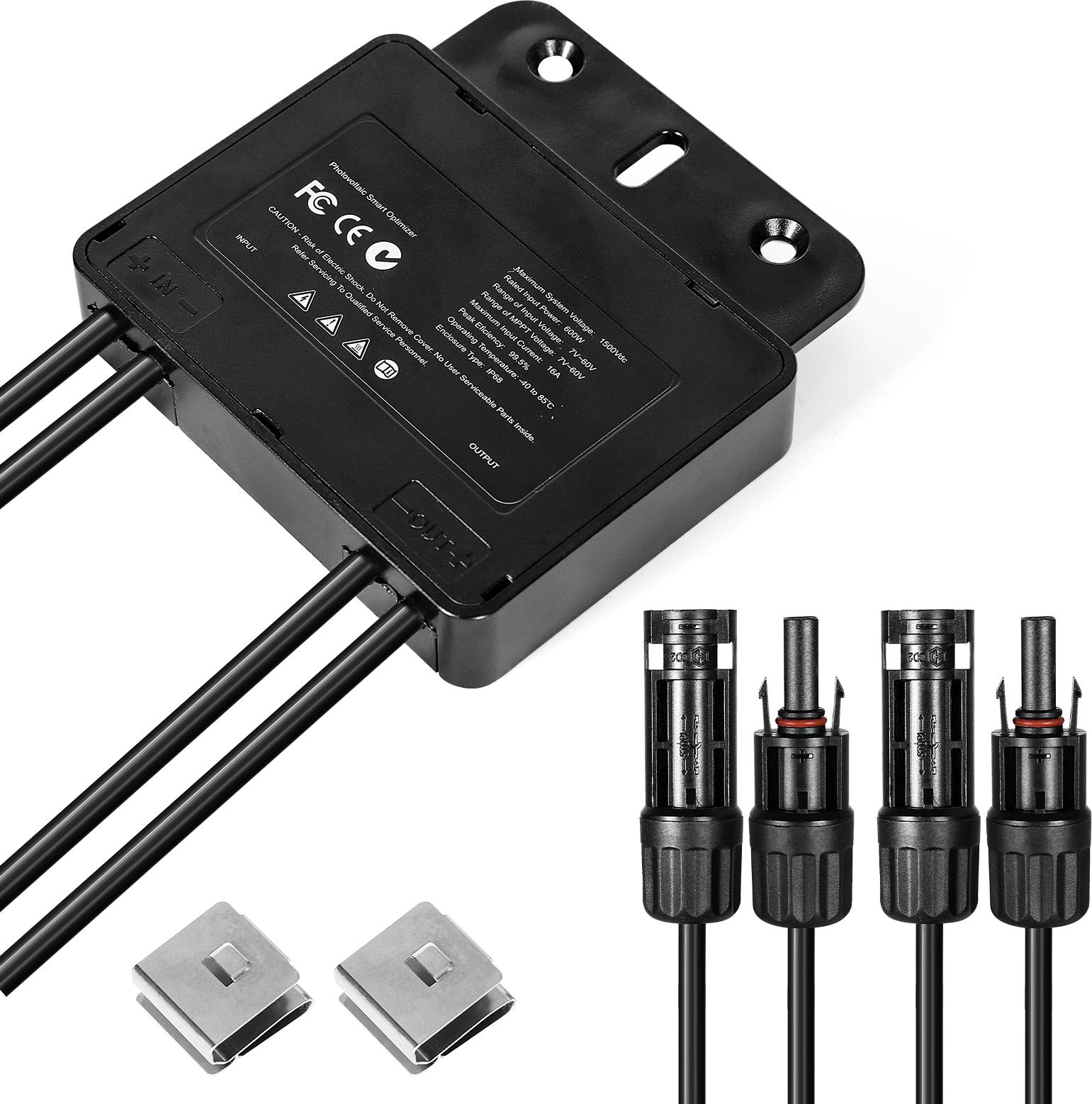 TWO TREES Solar-Optimizer, Photovoltaik Optimierer, MPPT Solar Leistungsoptimierer, Solar Panel Optimizer, 600W Solargerät