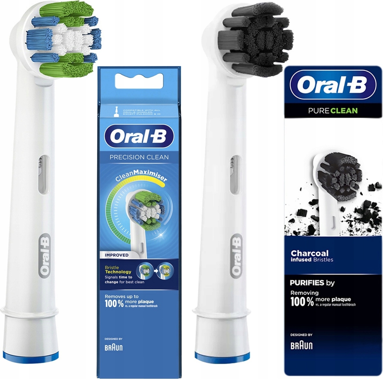 2 Presné Čisté Uhlíkové Špičky Oral-B