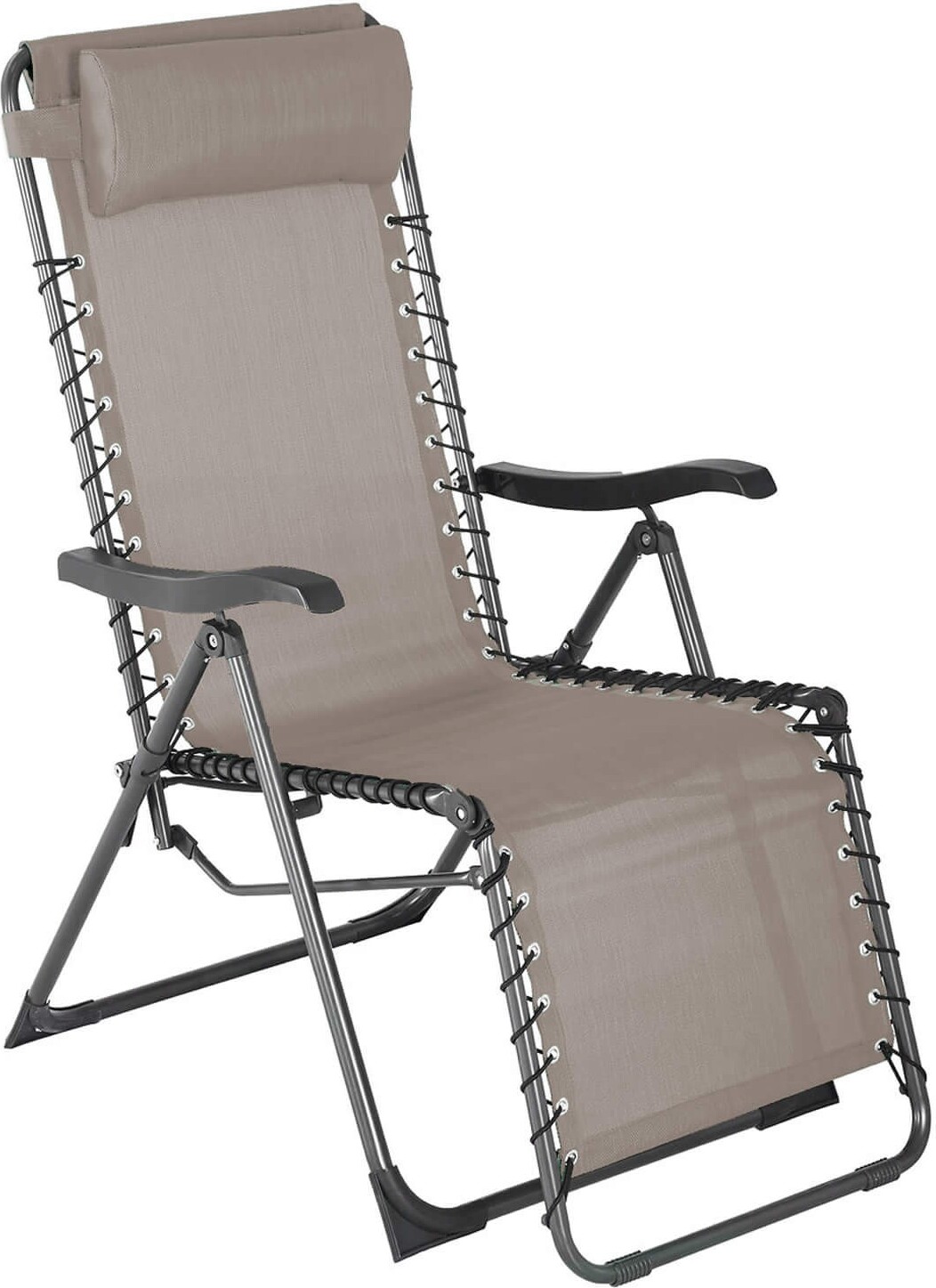 Lehátko Zero Gravity Rebecca Mobili Wollemi 113x66x104 Polyester Steel Beige Dark grey