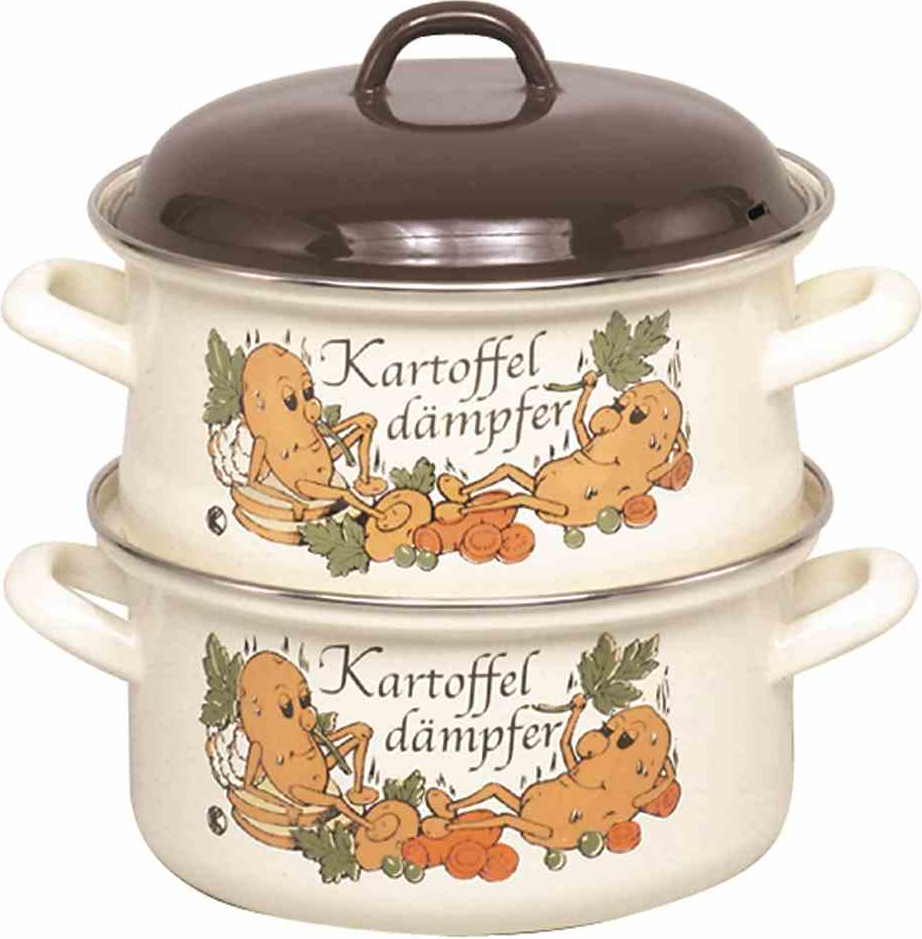 KRUGER Kartoffeldmpfer/Bio-Dnster emailliert 20 cm KR20K