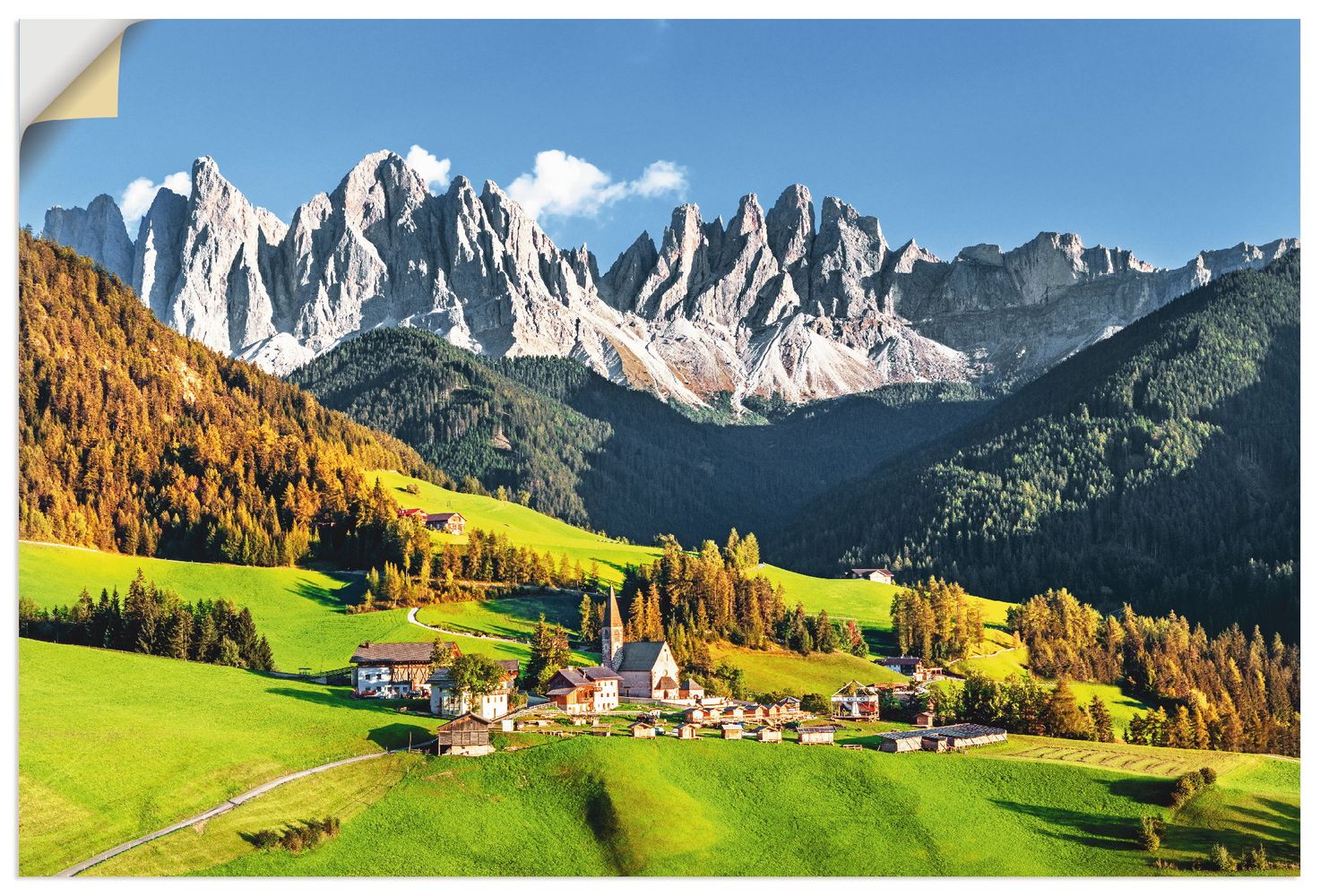 Berge ARTland selbstklebend Alpen Wandbild,