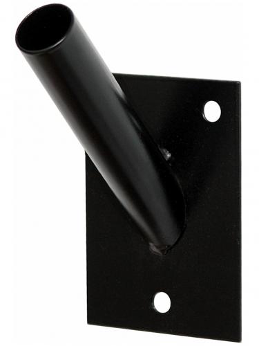 KeyMet Fahnenhalter Fahnenmast Fahnemasthalter Fahne Flagge 1-Fach Schwarz