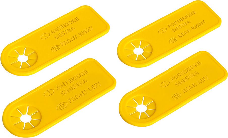 LAMPA Set 4 Radkennzeichnungen 02490