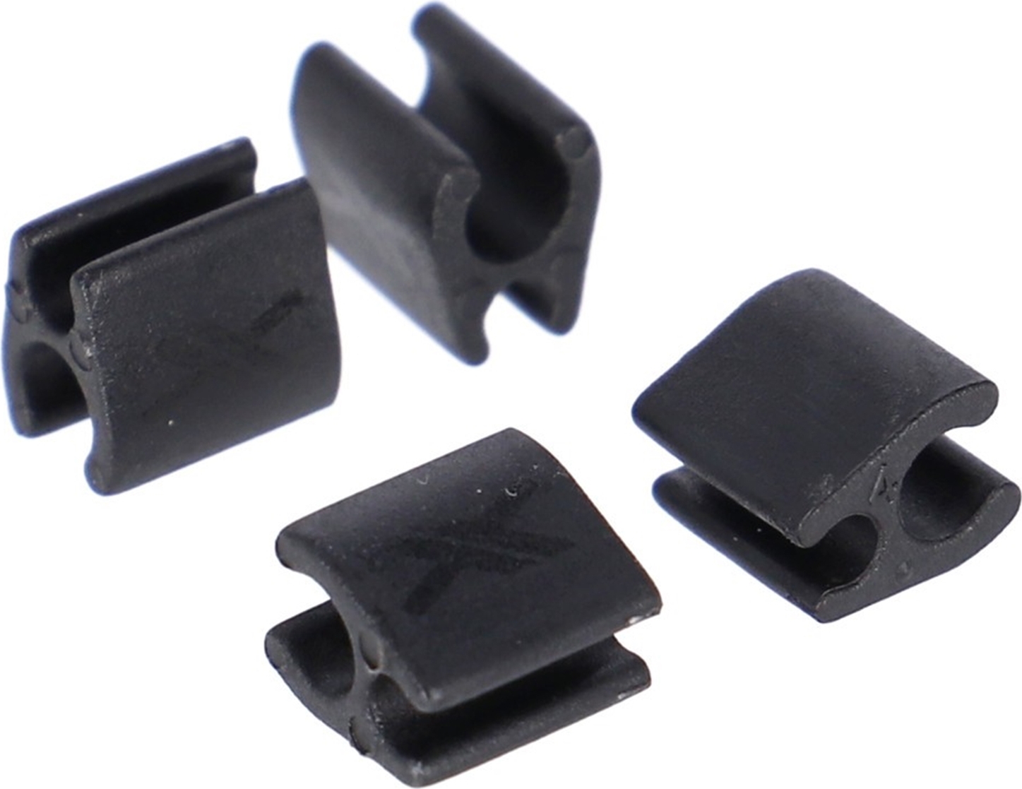 XLC Kabelclip f. Fazua BR-X137 Ø2mm Kabel, Ø4mm Aussenhülle 4er Set 2500361031