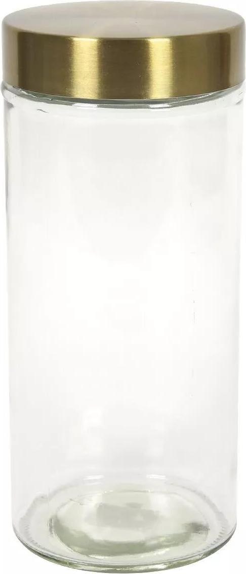 Gastroback Vorratsdose Glas, Deckel gold, Inhalt: 1,2 Liter, Höhe: 220 mm, ø: 100 mm