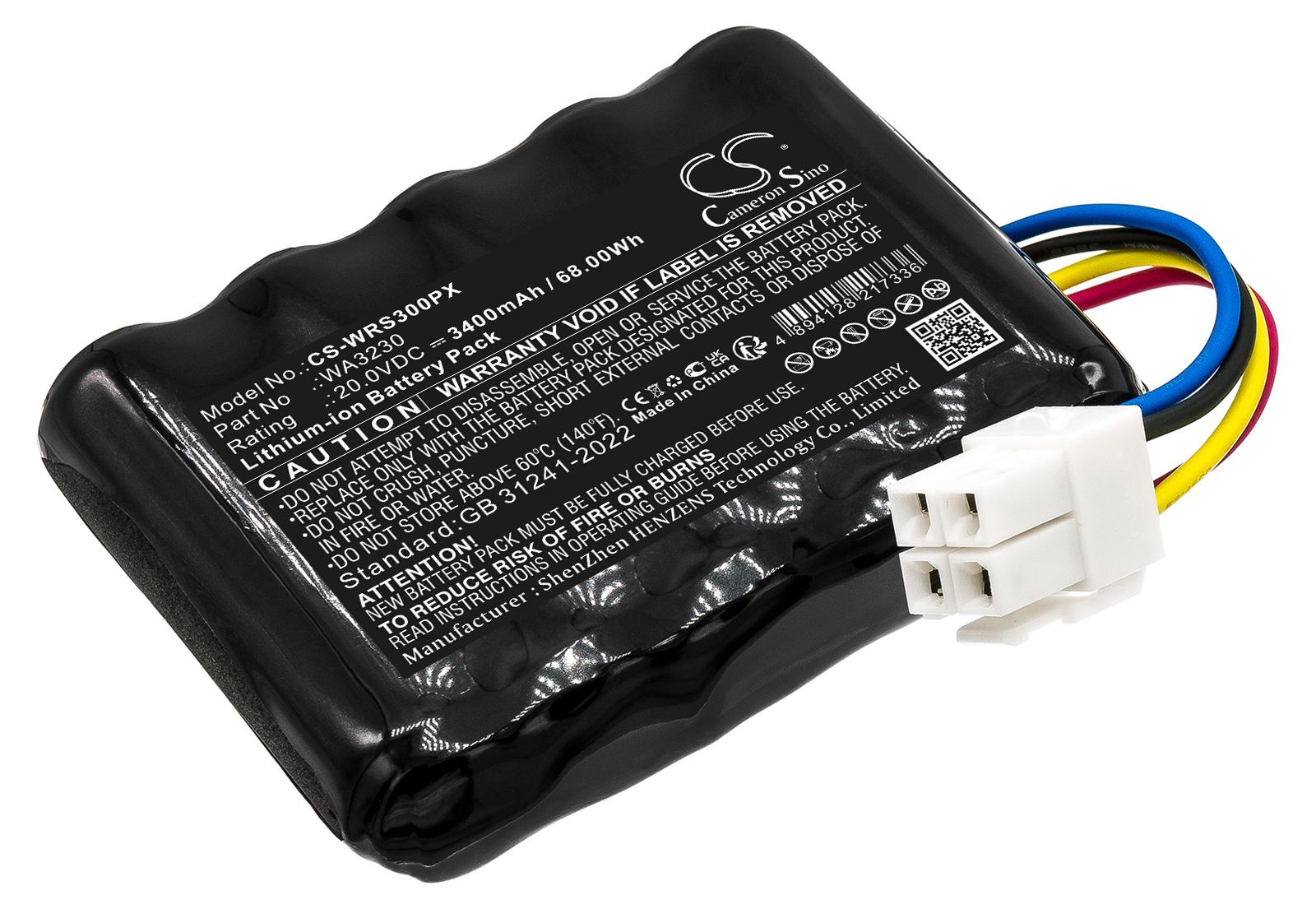 TECHTEK Akku Kompatibel mit [Worx] Landroid S 390m2, Landroid S Basic, Landroid S300, Landroid S300 2018, Landroid S300i, Landroid S450i, Landroid S4