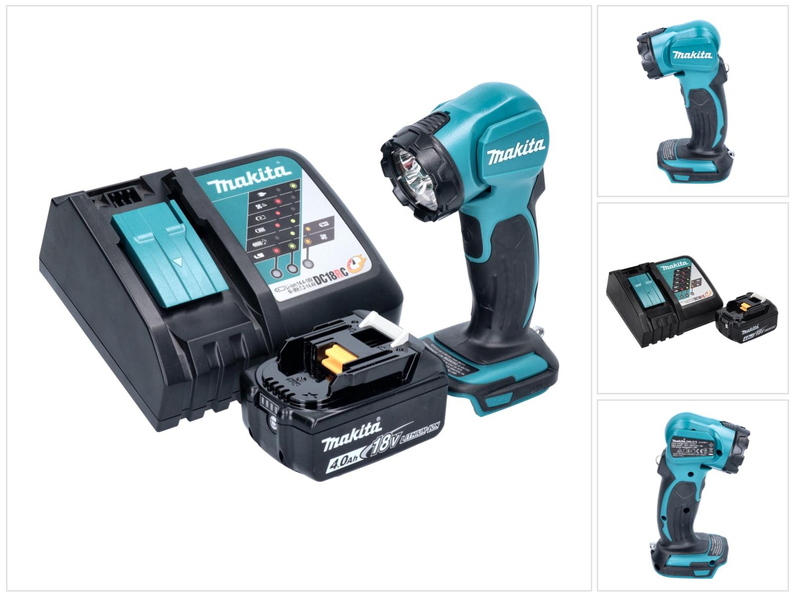 Makita DEADML 815 RM1 LED Akku Handleuchte 14,4 - 18 V 160 lm + 1x Akku 4,0 Ah + Ladegerät DEADML815