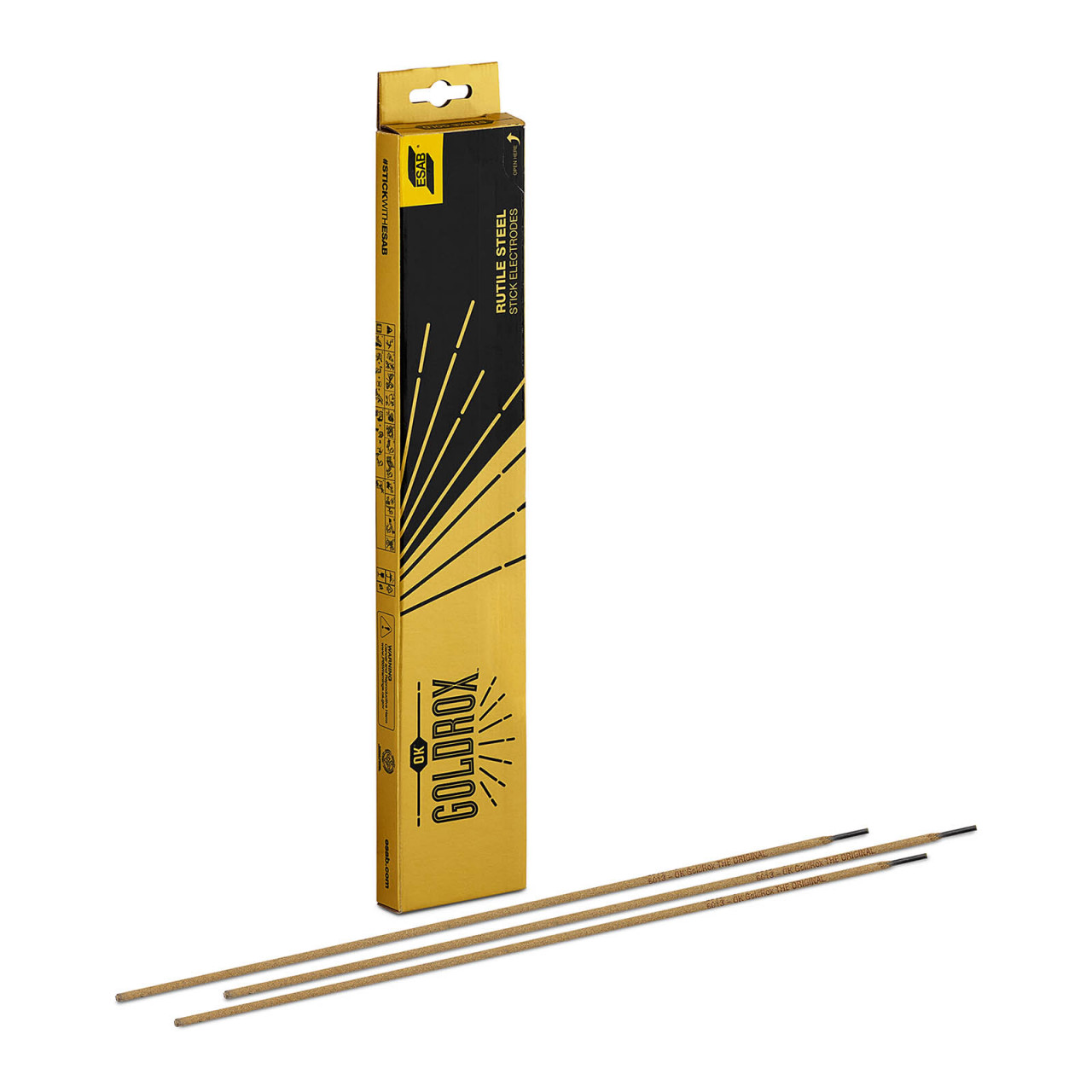 ESAB Stabelektrode für unlegierte Stähle - Ø2.5 x 350 mm - 1 kg OK-GOLDROX-2.5-1.0