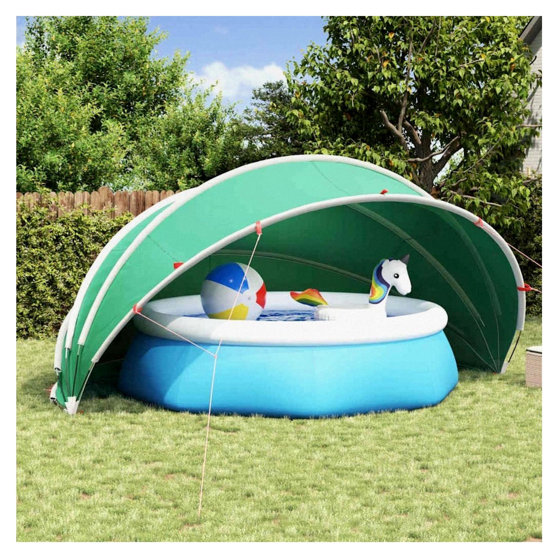 Pool-Dome Grün 500 x 500 x 236 cm für Schwimmbecken