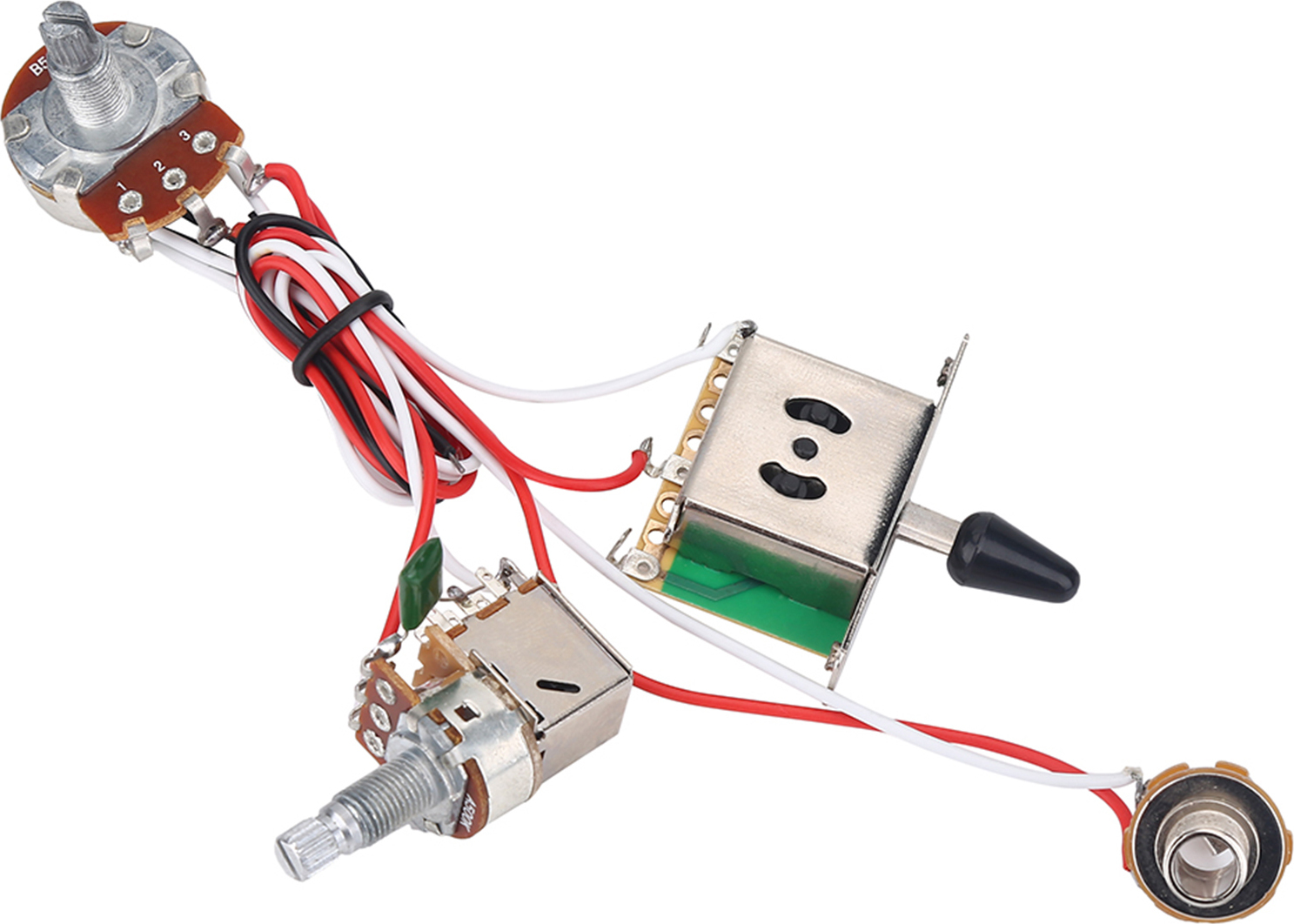 Kabelbaum,Gitarrenkabelbaum,E-Gitarrenkabelbaum,3-Wege-Gitarrenkabelbaum,A500K Schalterverkabelung