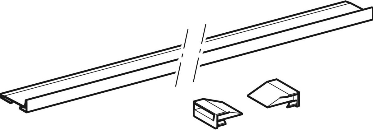 Geberit 154340FW1 Kollektorprofil zu Wandablauf für