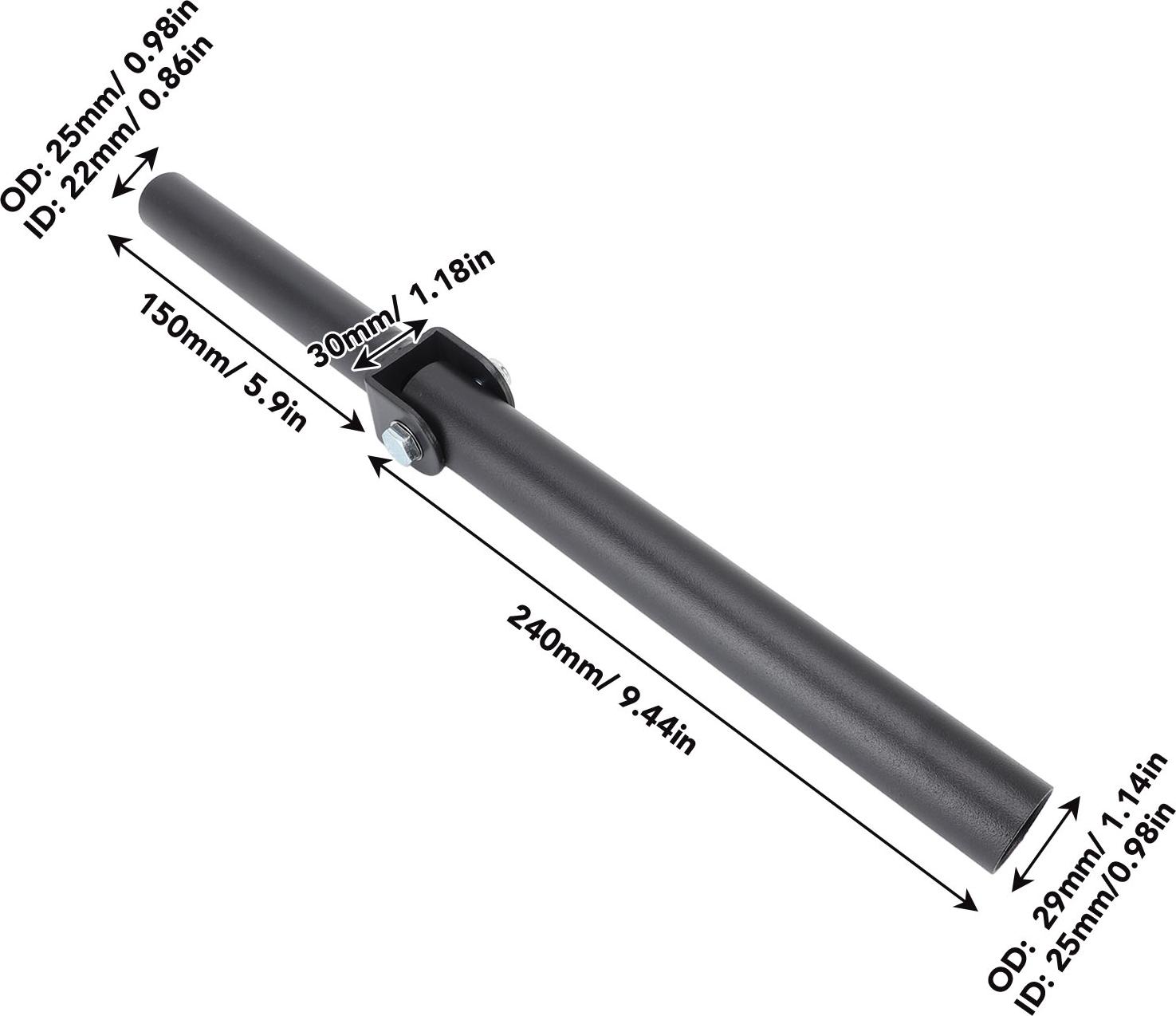 Gistuch T Bar Row Plattform Posteinsatz Landmine Anhang Stahl Fitness -Trainingsausrüstung mit 360 -Grad -Rotation für Innendimenete von Home Fitness: 25 mm/0