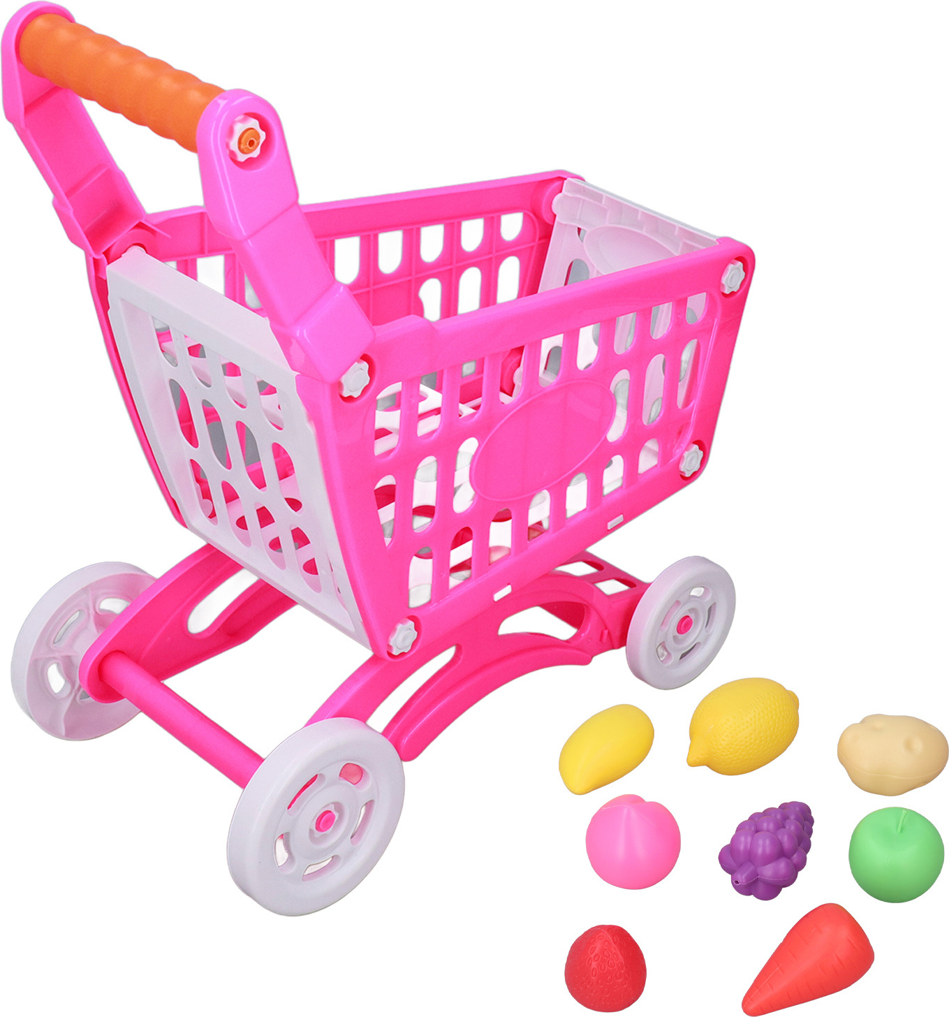 Cocosity Kinder-Einkaufswagen-Set,Kinder-Einkaufswagen,Kinder-Einkaufswagen-Spielzeug,Kleinkind-Einkaufswagen-Spielzeug,Spielzeug-Einkaufswagen für Kinder,Kindersimulationsspielzeug