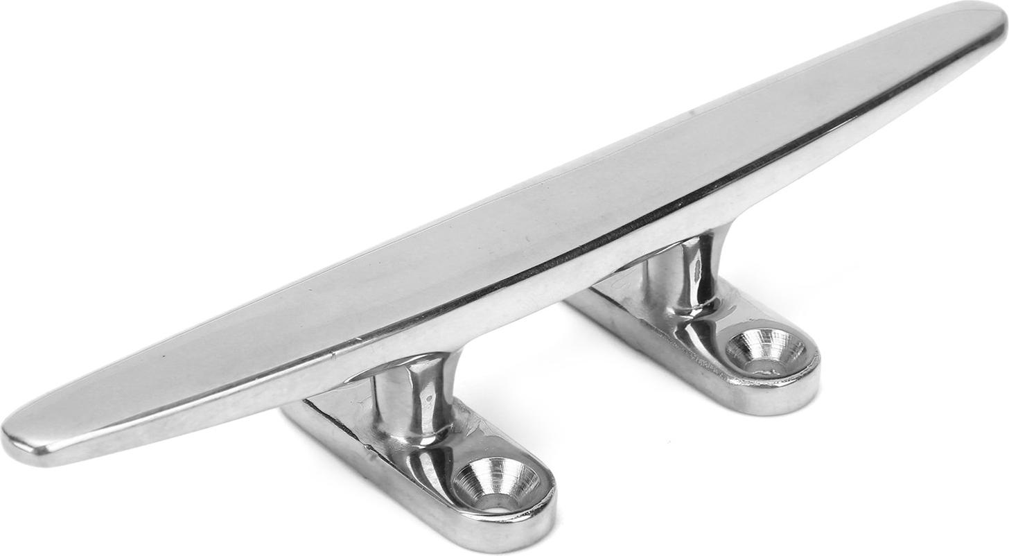 Gistuch 8-Zoll-Edelstahl-Bootsstegklampe, korrosionsbeständig, gut poliert, für Seil-Marine-Hardware