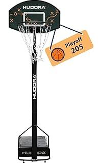 Akhan HUDORA Basketballständer Playoff 205 - höhenverstellbarer Basketballkorb mit Ständer für Kinder & Jugendliche - Mobiler Outdoor Basketballkorb für den Garten - Stand-Basketballkorb mit Rollen 174881817