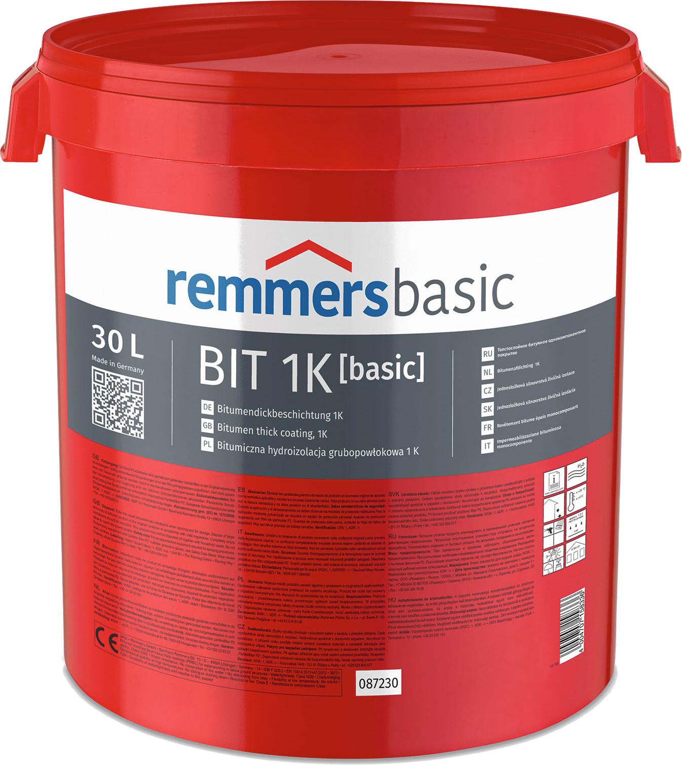 Remmers BIT 1K Bitumendickbeschichtung 30l Bitumenabdichtung 1K 87230