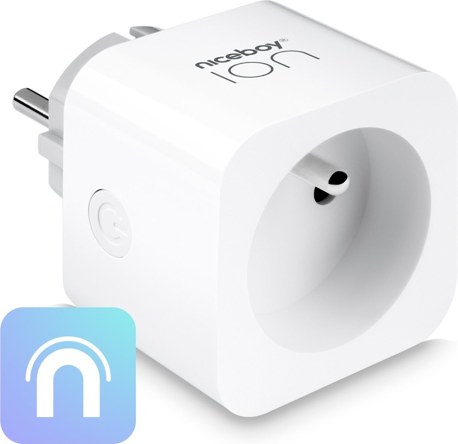 Niceboy SMARTPLUGPRO, Drinnen, Weiß, Android, iOS, Kabellos, WLAN, 3680 W smart-plug-pro