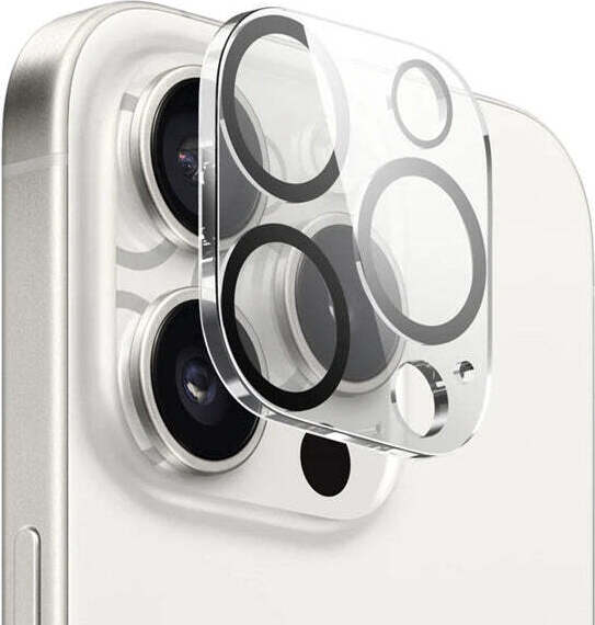 Crong Lens Shield - Sklo na fotoaparát a objektív pre iPhone 15 Pro / iPhone 15 Pro Max
