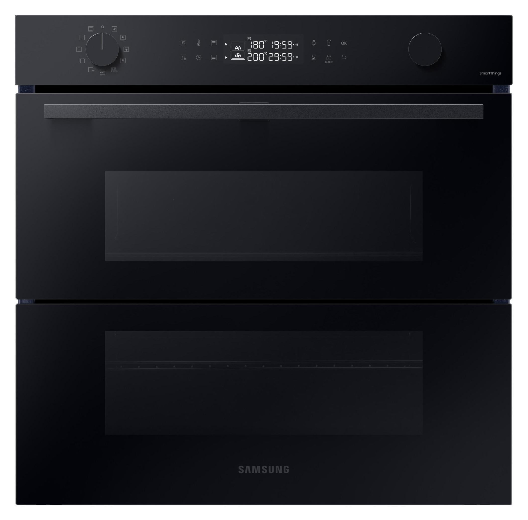 Samsung Series 4 NV7B4550VDK/U1, 60 cm Backofen, A+, 76l, 9 Betriebsarten, Pyrolyse, Wifi, Schwarzes Glas, Groß, Elektrischer Ofen, 76 l, 76 l, 1100 W, 30 - 275 °C