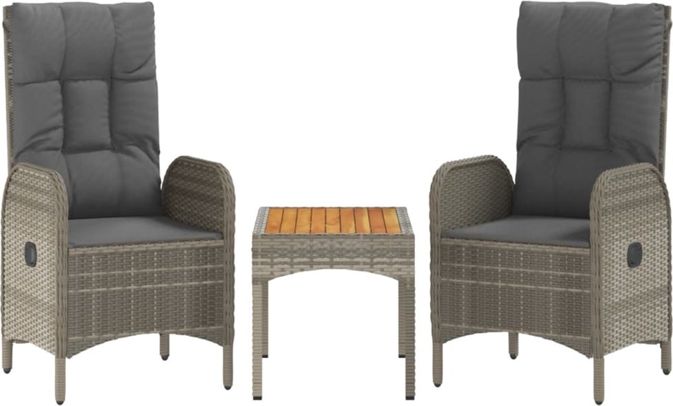 vidaXL 3tlg. GartenLoungeSet mit Kissen Kaufland.de