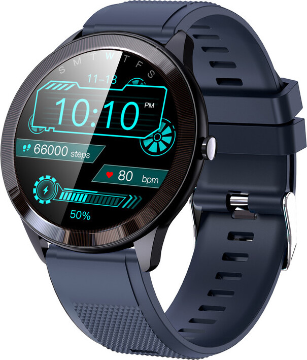 ele eleoption SmartWatch Fitness Tracker mit wasserdichtem Bluetooth Herzfrequenz Monitor Schlafqualität Tracker Blau