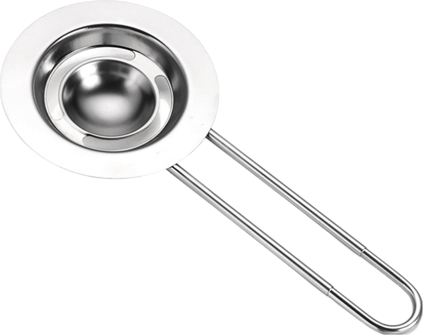 Bremen Eiweißtrenner, Eiertrenner aus Edelstahl zum Backen, Siebfilter mit langem Griff, Eierteiler, Eigelb- und Eiweißextraktor, Küchengerät zum Kuchenbacken 4111419