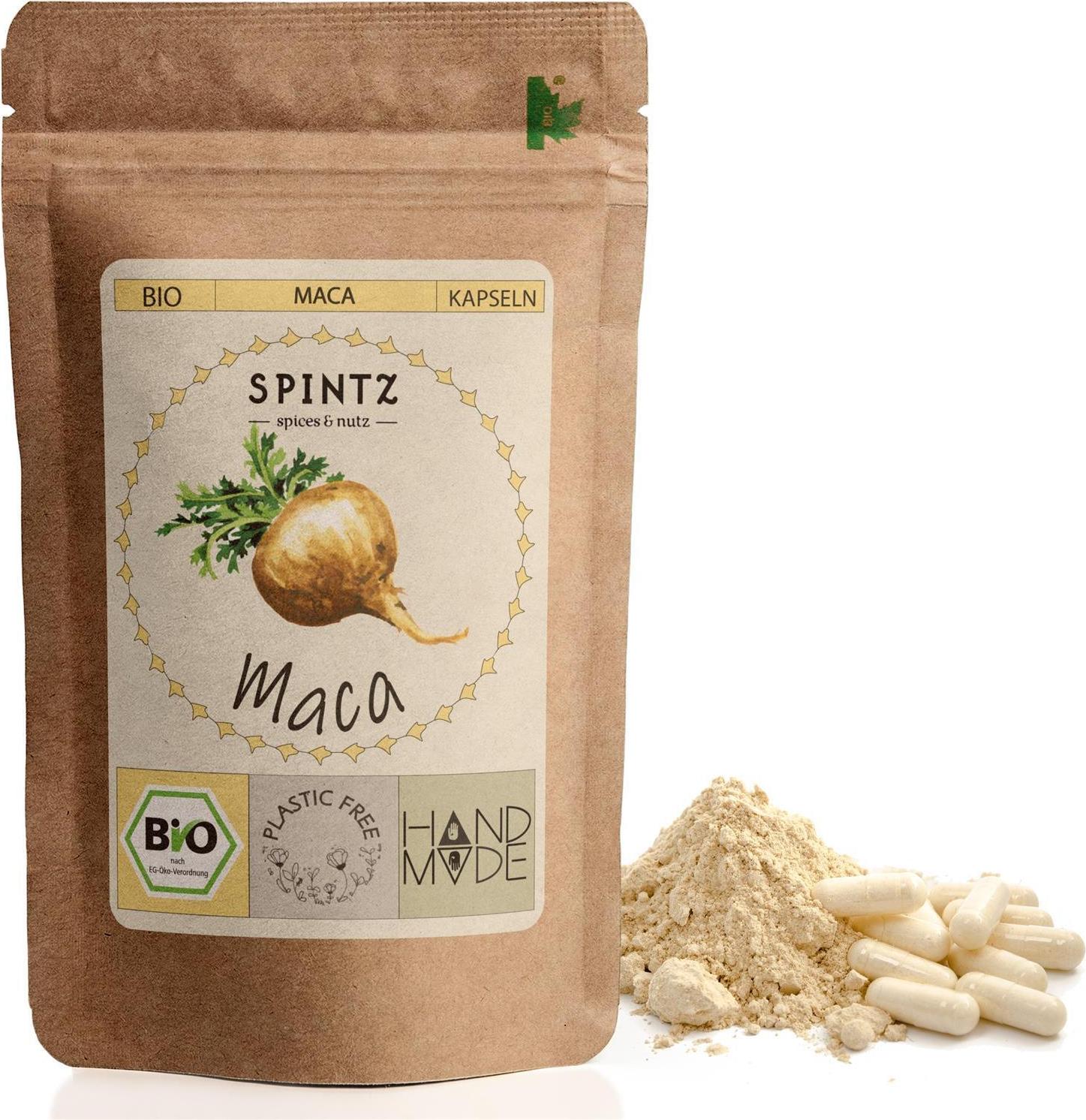 Spintz Maca Kapseln 420 Stk SPINTZ-Bio-Maca-Kapseln-420stk.