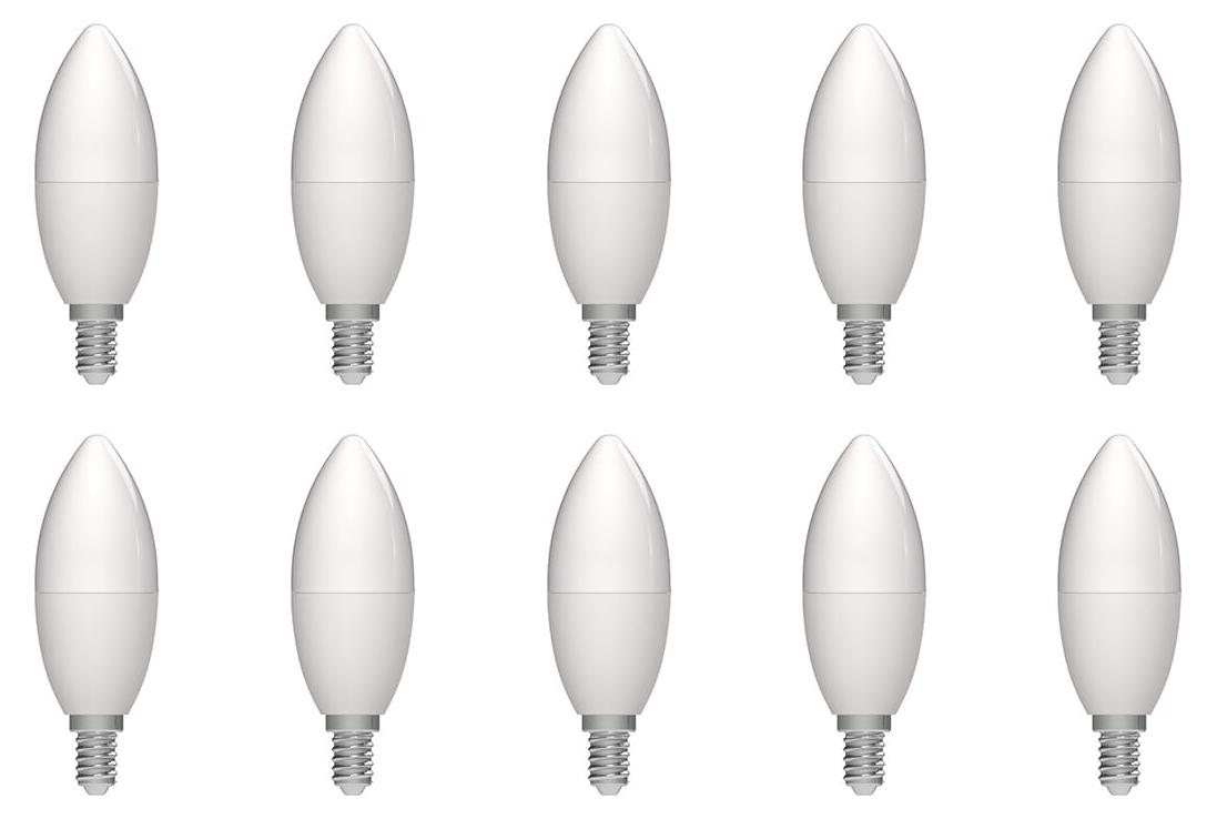 Avide E14 LED Lampe 2,9W B35 Hohe Lichtausbeute 470 Lumen 240V 4000K 10 Stück A-40127-10