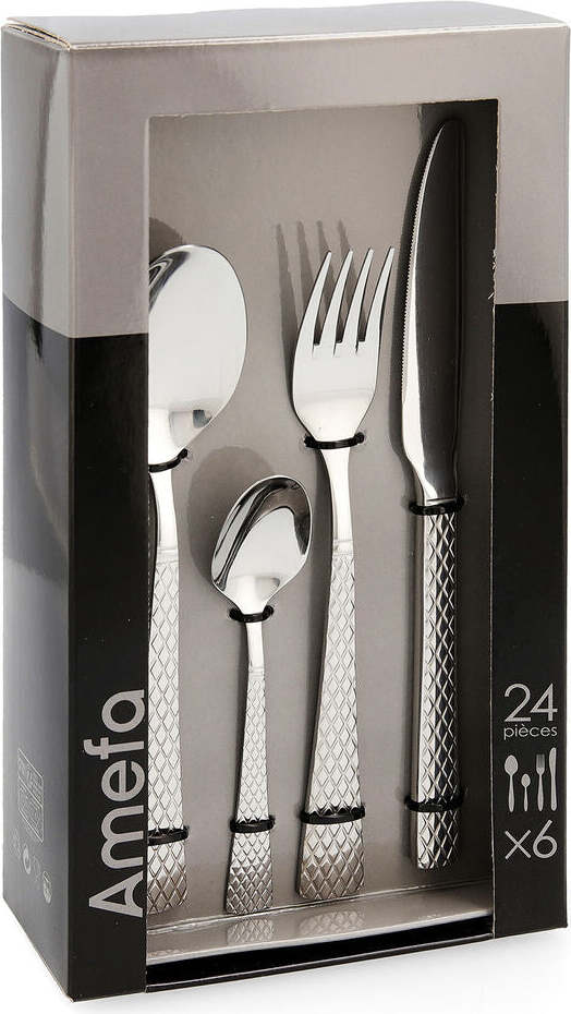Besteck Amefa Quadrille Metall Stahl (24 pcs)