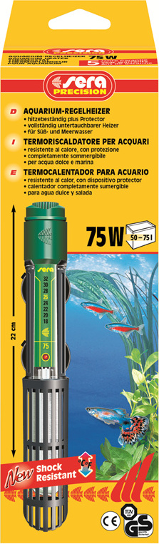 sera Aquarium-Regelheizer, 18 - 32 °C, 75 W 08715