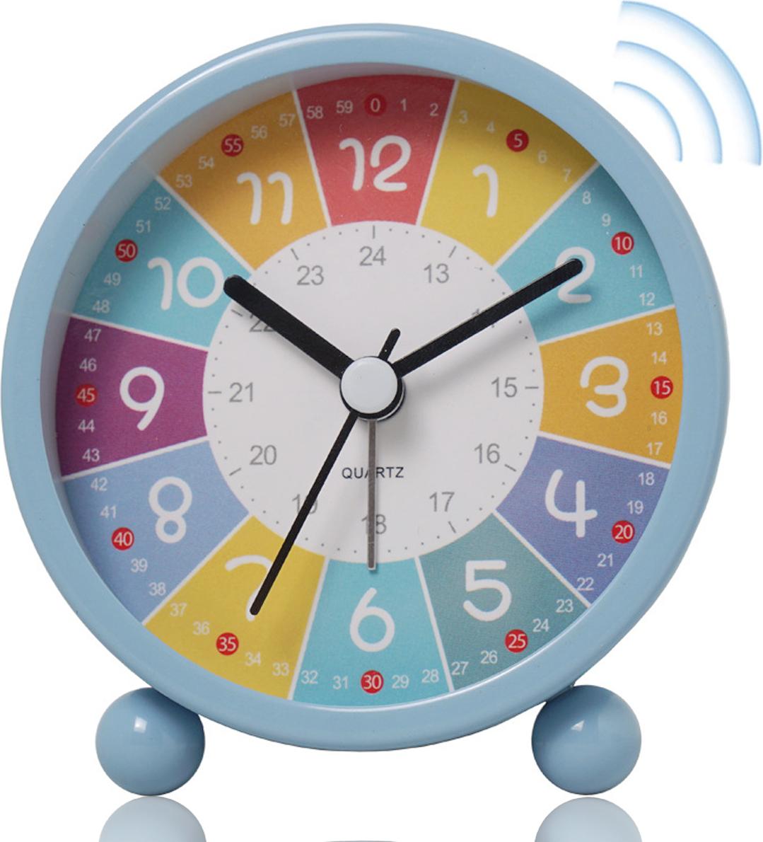 Mmgoqqt Kinderwecker, analoger Wecker ohne Ticken, Lernwecker, Quarzwecker für Kinder, Kinderwecker mit lautem Alarm und Nachtlicht LPH-20260910-697