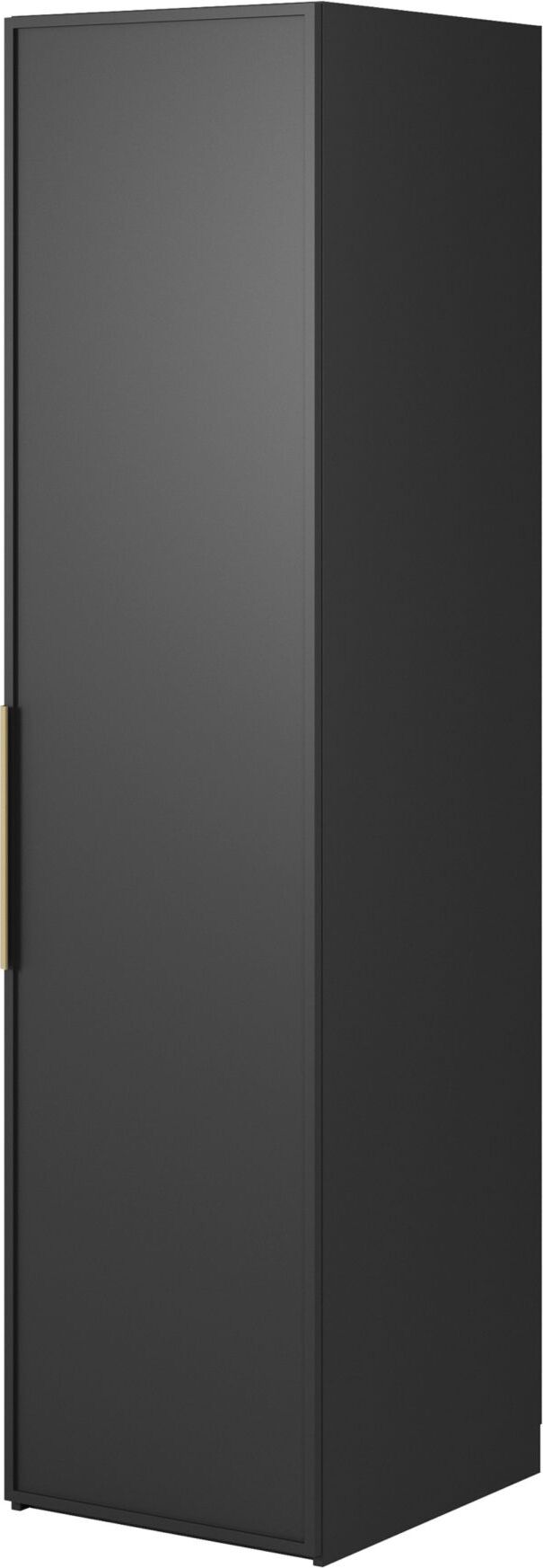 Selsey Frame - Kleiderschrank 1-türig mit Kleiderstange, 50 cm, schwarz