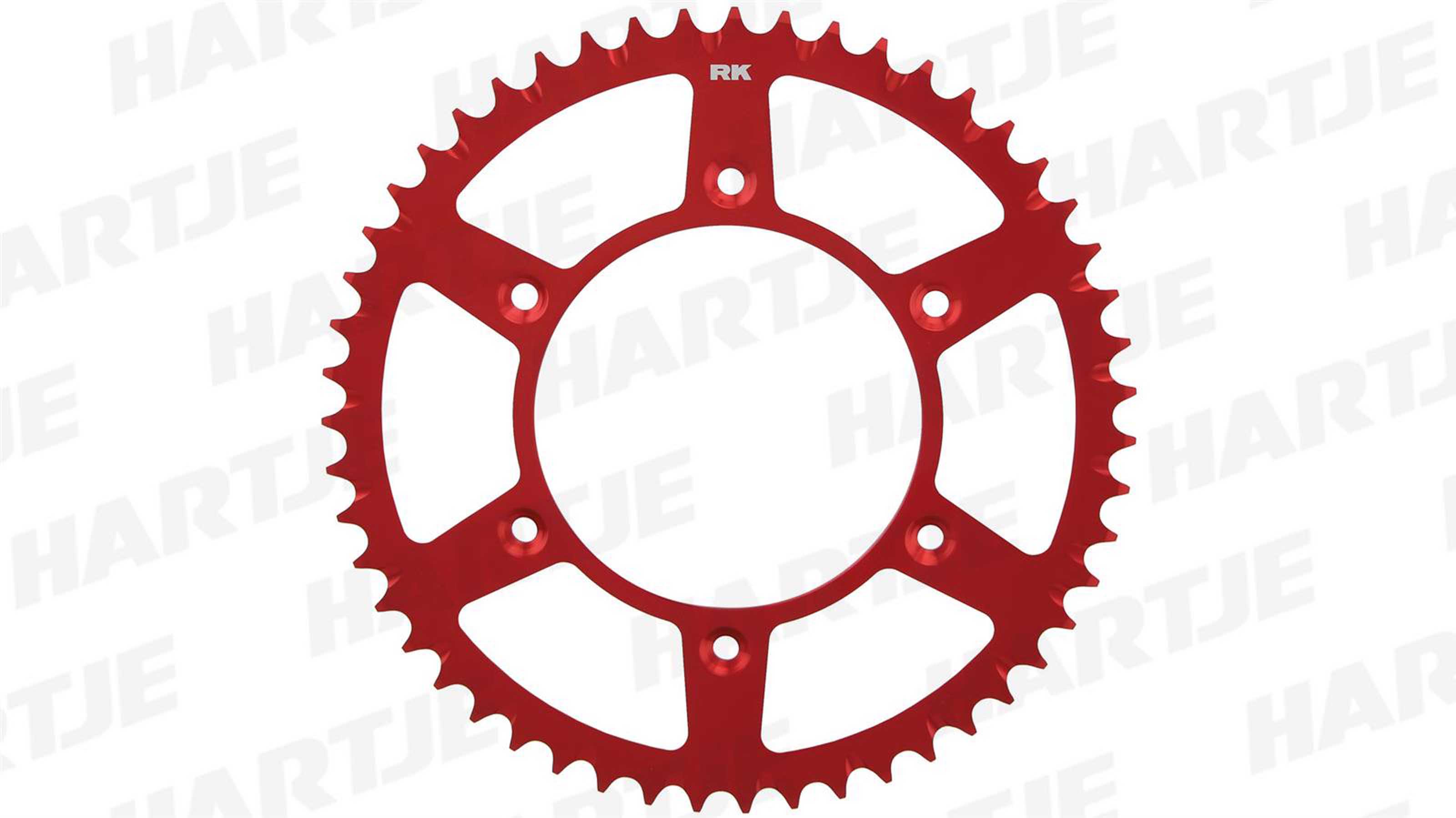 RK Motorradtechnik RK Kettenrad 520 50Z Alu Rot Anodisiert A4012-50-1E