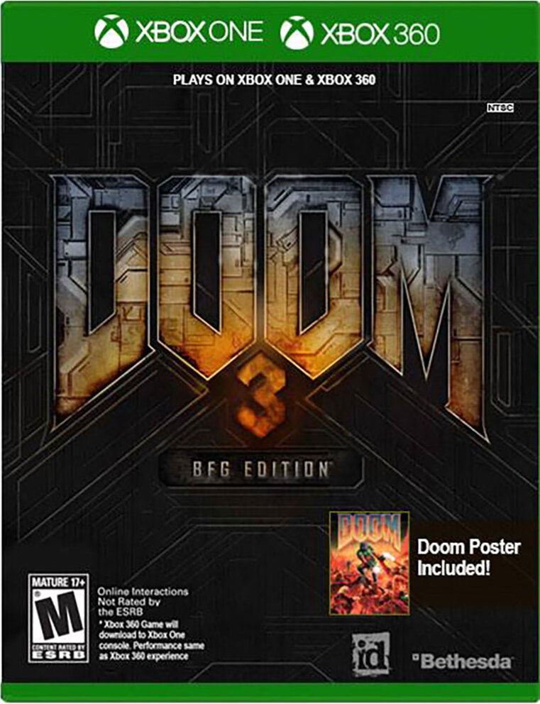 Xbox Original Xbox Games Xbox One Doom 3 Bfg Edition (import) Durchsichtig Durchsichtig One Size 1217977