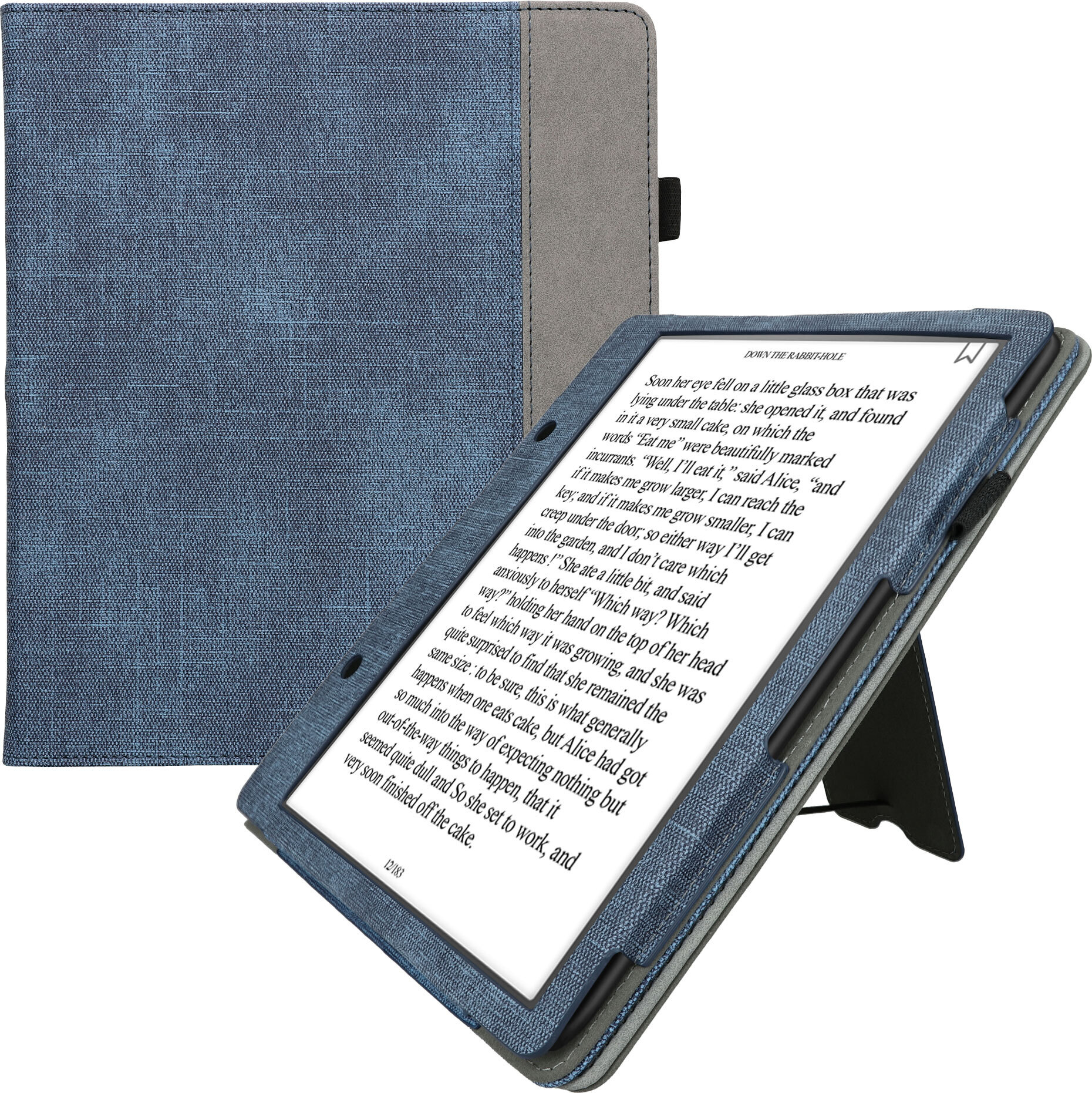 Kwmobile Klapphülle Für Kindle Paperwhite – Mikrofaser, Blau, Mit Magnetverschluss, Kompatibel Bis 2017