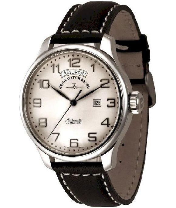 Zeno-Watch - Náramkové hodinky - Pánske - OS Retro Big polished - 8554DD-12-pol-e2