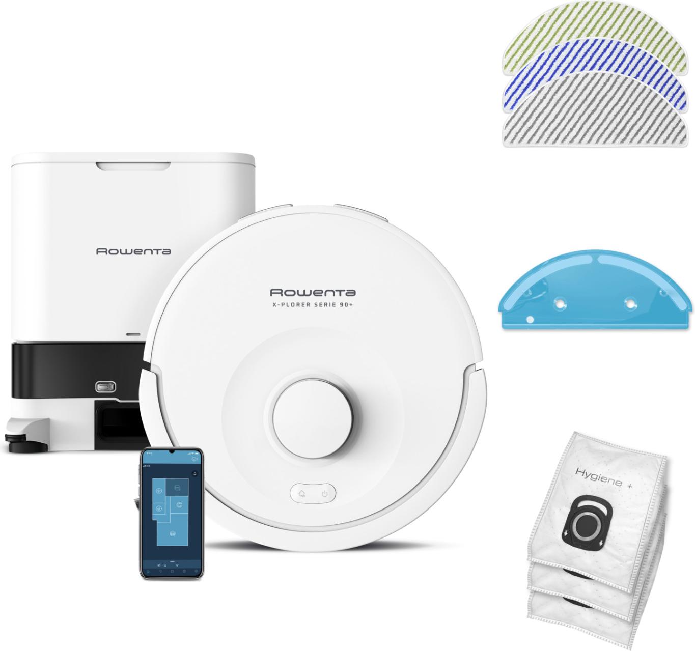 Rowenta X-Plorer RR8797WH Roboter-Staubsauger 0,26 l Beutellos Wei