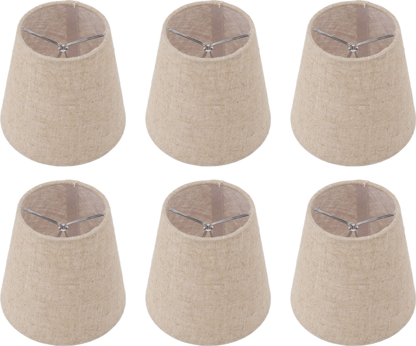 Lot De 2 Petits Abat-jour En Tissu - Abat-jour Lustre Et Lampe De Table E14