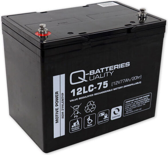 Akku Sys Akkumulator- und Batterietechnik Nord GmbH Quality-Batteries 12LC-75 12V/77Ah 260x169x210mm>>>>