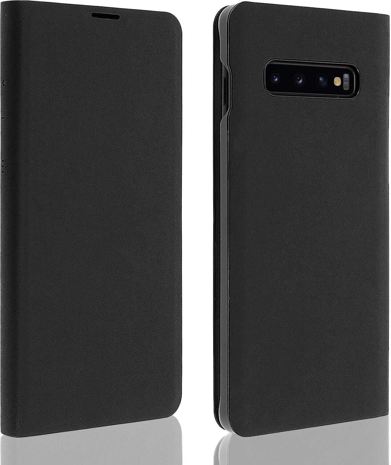 Flipové puzdro Anymode s držiakom na karty pre Samsung S10 Plus - čierne