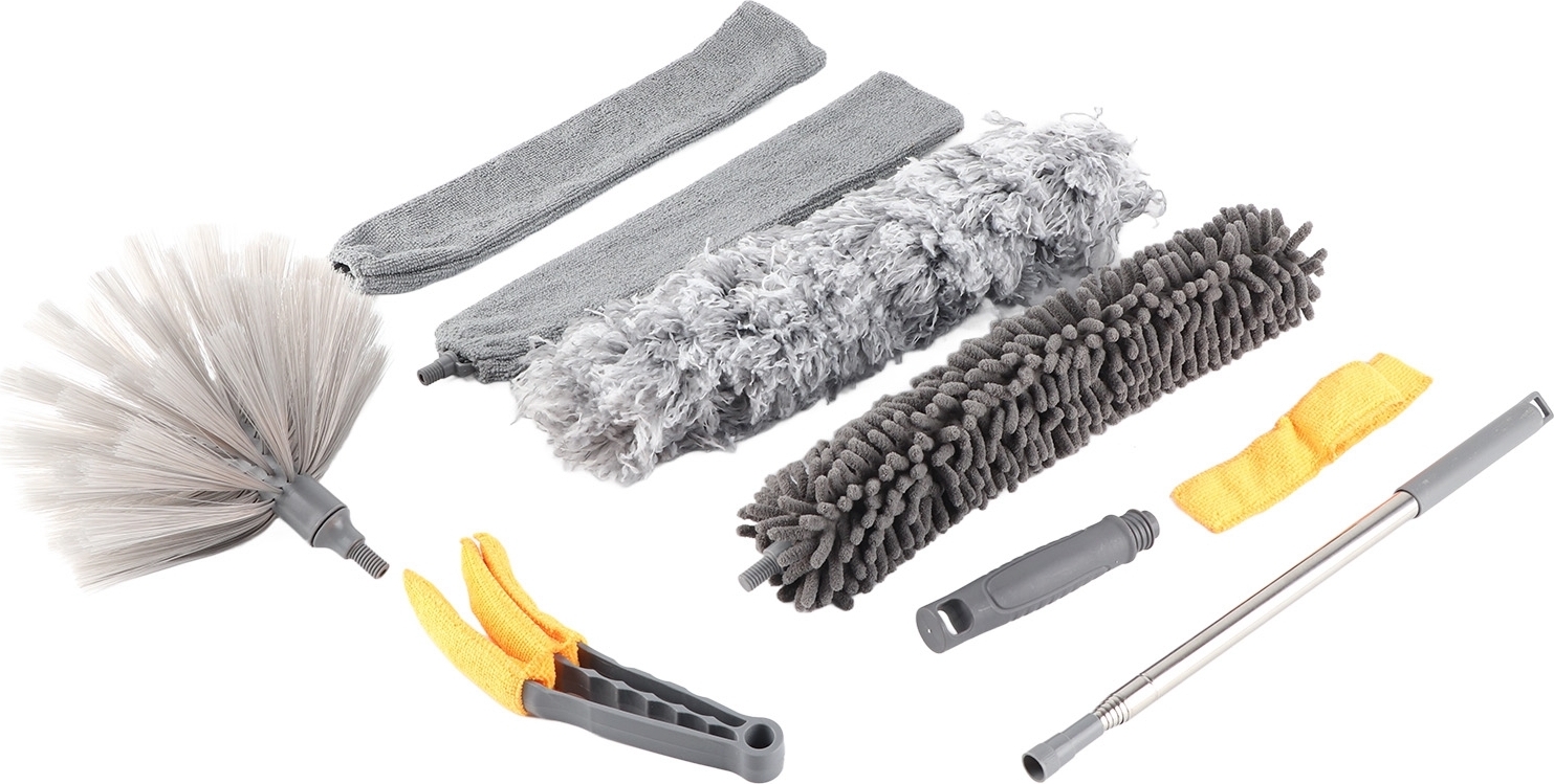 Cocosity Staubwedel, Mikrofaser-Staubwedel-Kit, ausziehbare Staubwedel, Teleskop-Staubwedel, ausziehbarer Staubwedel, Mikrofaser-Staubwedel