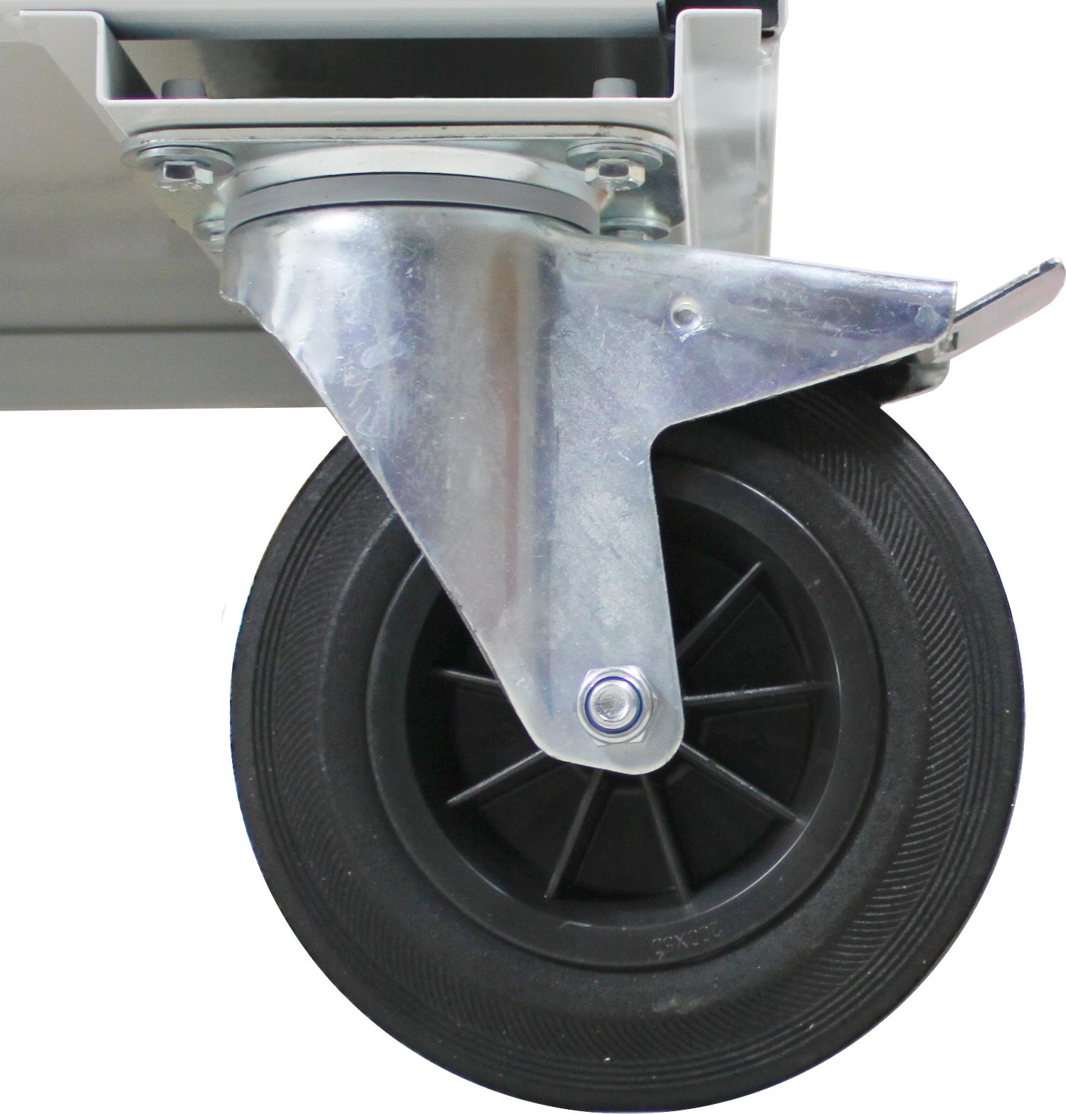 Adb Betriebseinrichtungen GmbH ADB Tischwagen mit 2 Türen (RAL 7035/7016) 44744