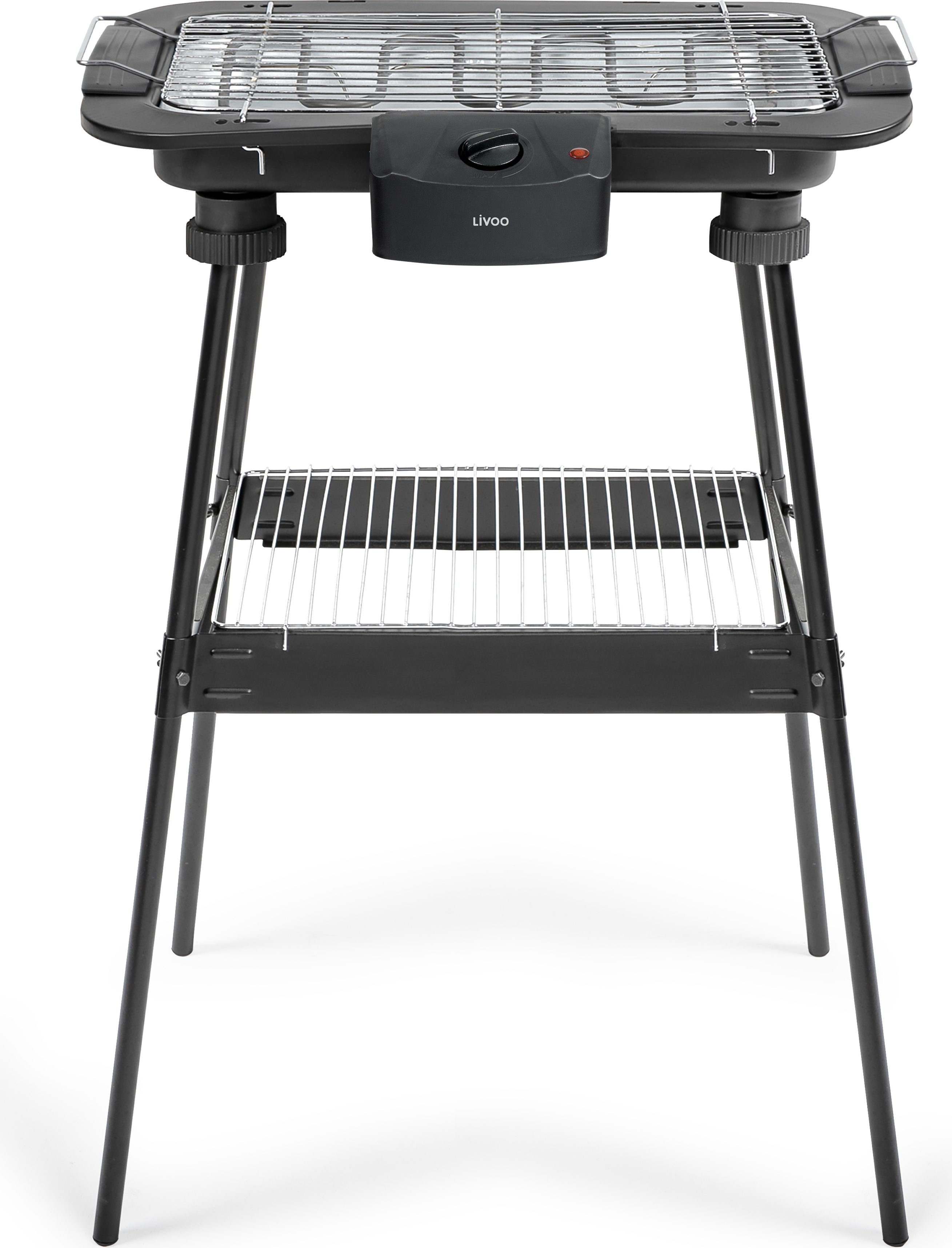elektrický gril s výkonom 2200 W v čiernej farbe na nožičkách - Livoo DOM506