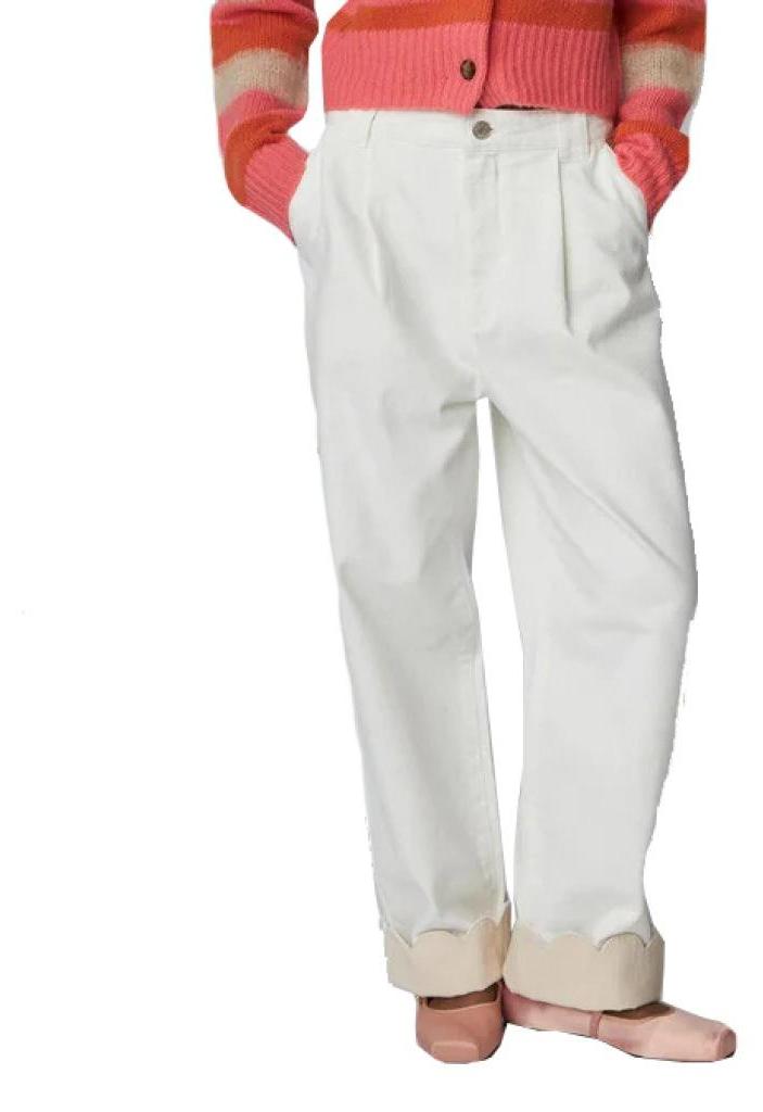 Stellanova STELLA NOVA TWO-TONED Baumwolle PANTS Weiß