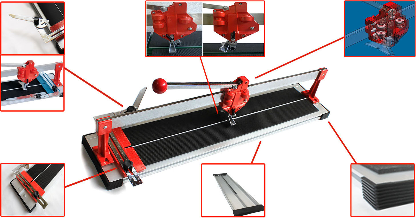 Vago-Tools VaGo 1000mm Fliesenschneider Fliesenschneidmaschine Fliesen Profiwerkzeug